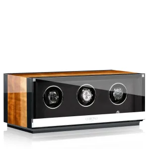 Chronovision Watch Winder Ambiance III Aurosso High Gloss Black High Gloss