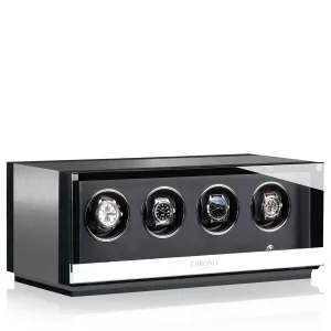 Chronovision Watch Winder Ambiance IV Alu Black Silk