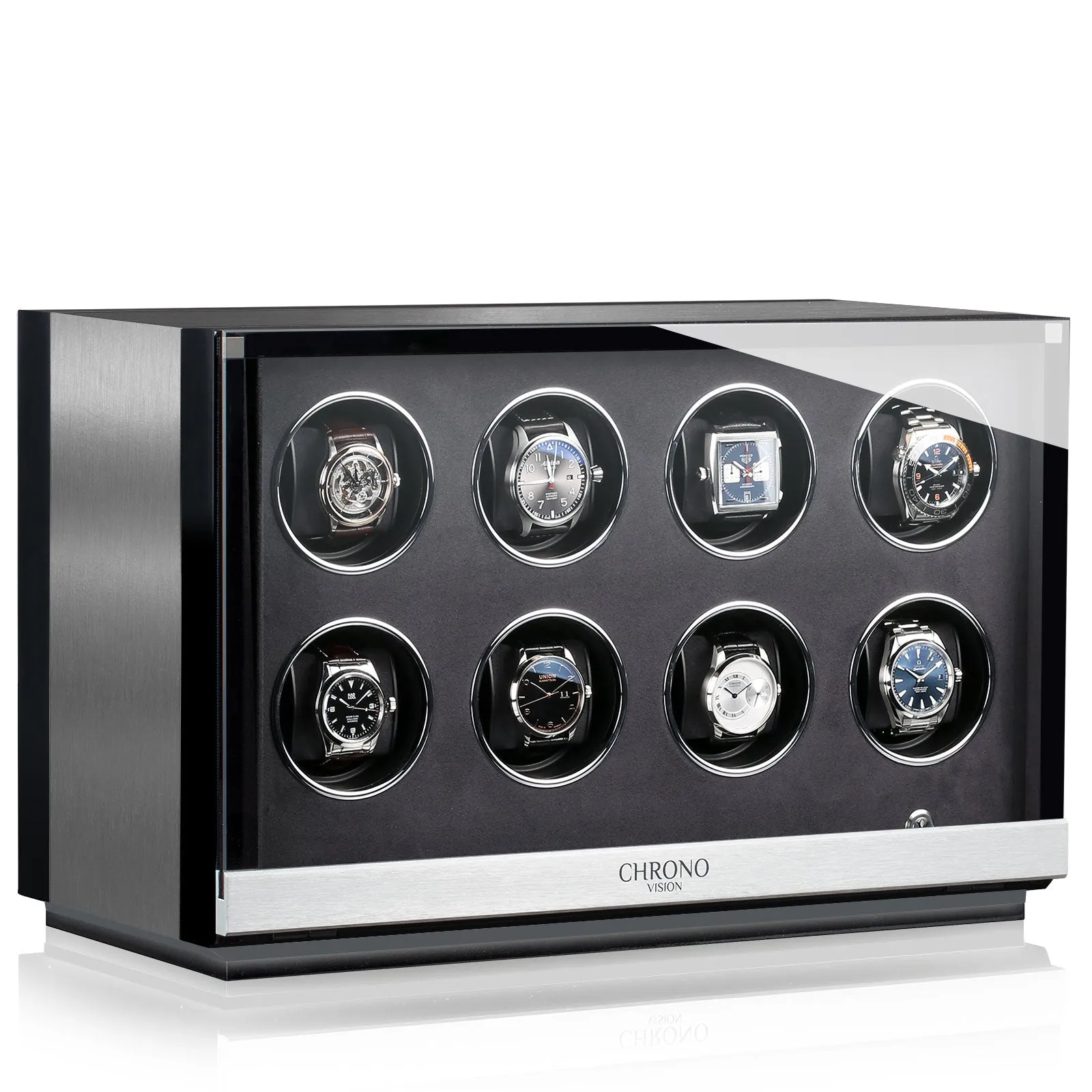 Chronovision Watch Winder Ambiance VIII Alu Black Silk