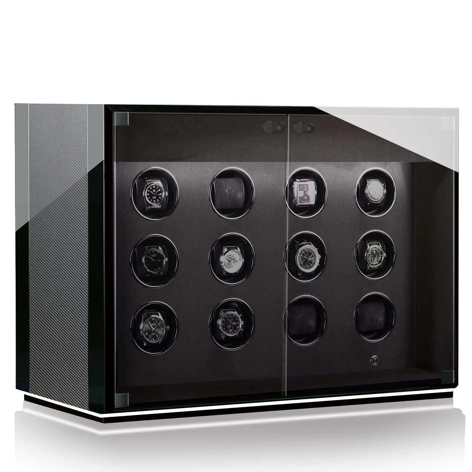 Chronovision Watch Winder Ambiance XII Carbon Black High Gloss