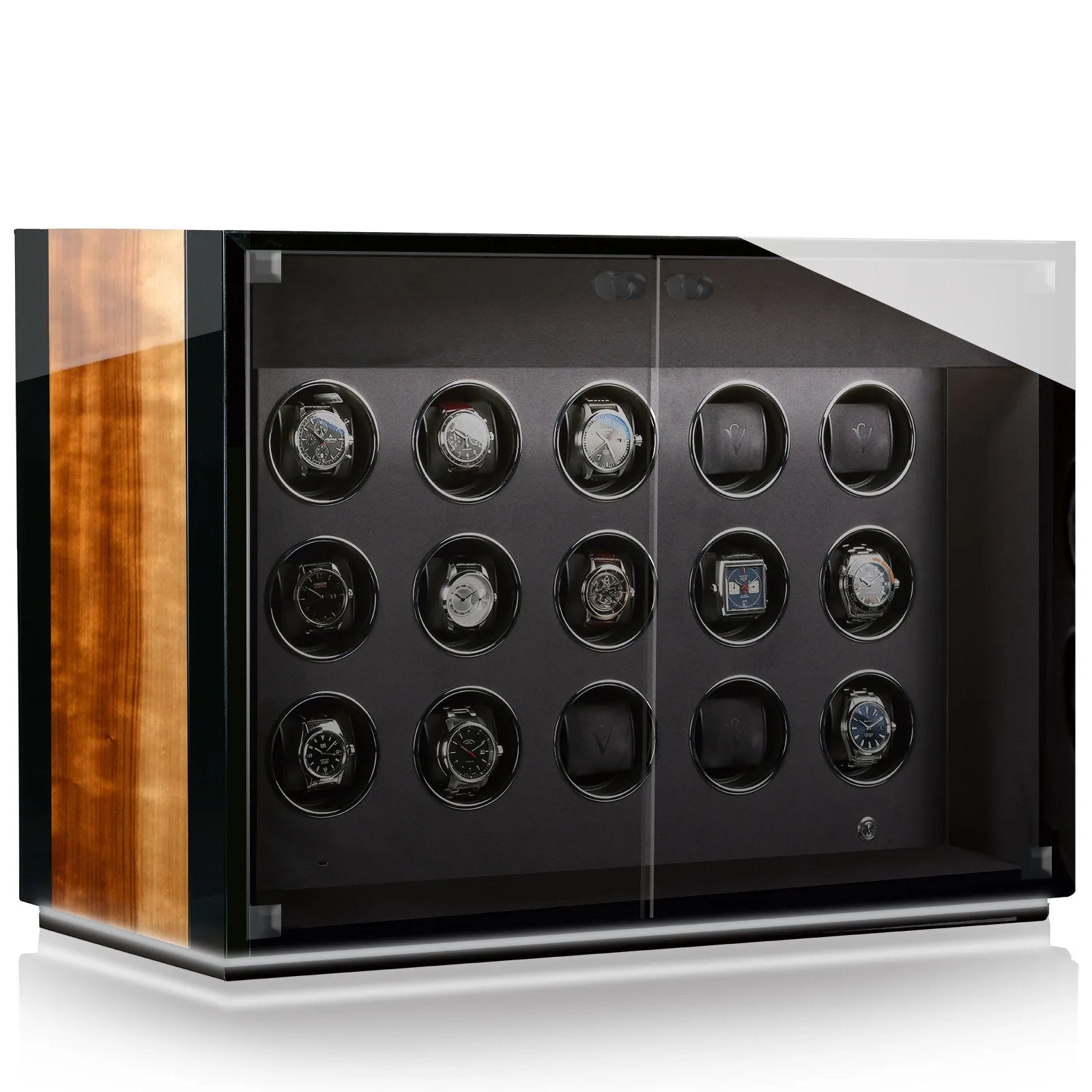 Chronovision Watch Winder Ambiance XV Aurosso High Gloss Black High Gloss