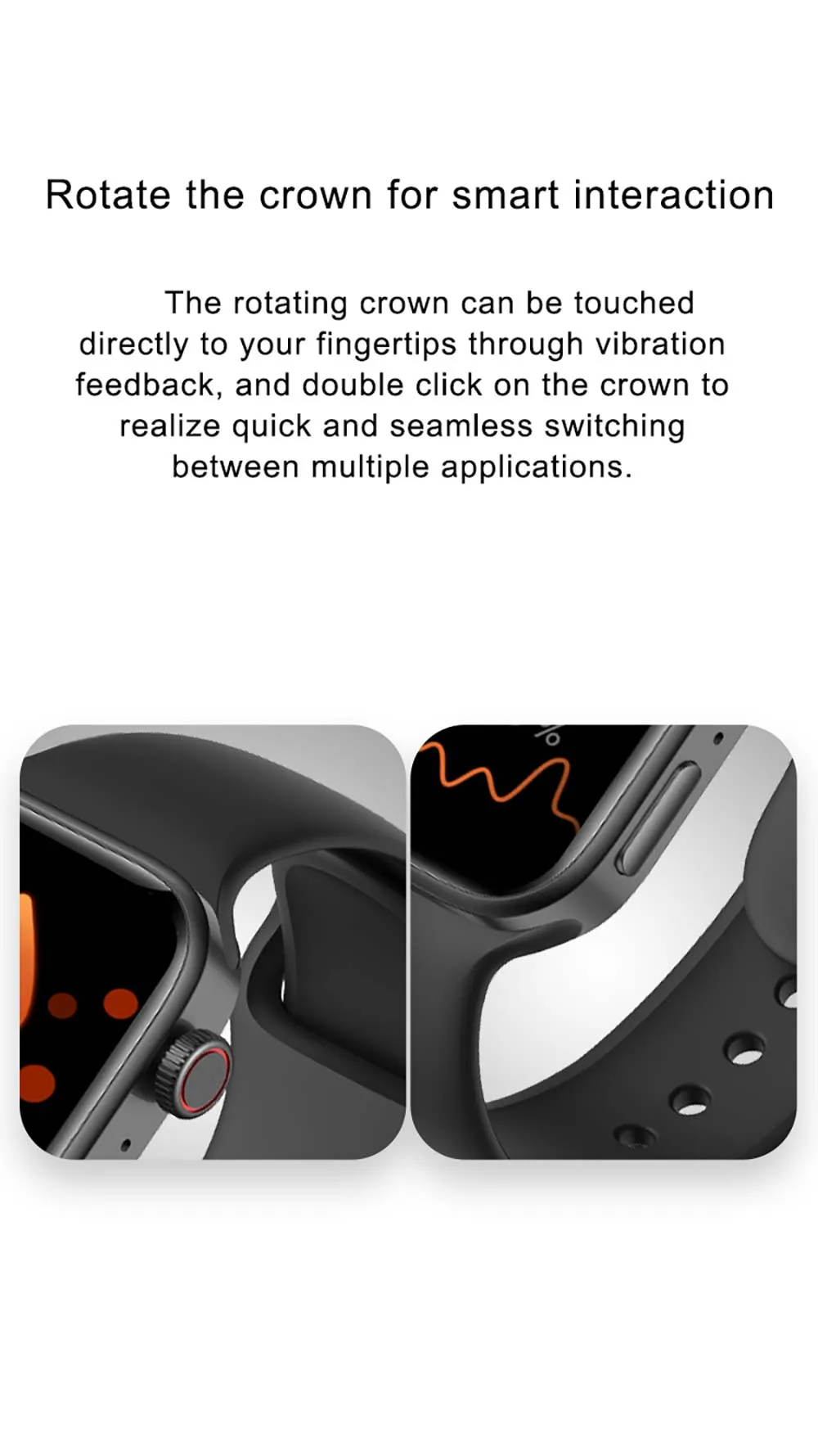 CHYCET Smart Watch 7 Series 44mm IWO Smartwatch Men Sport 1.75 Inch Split Screen Sleep Monitor Women Watches for Ios Android