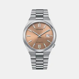 Citizen Tsuyosa Collection Men's Brown Analog Stainless Steel Watch NJ0158-89Y
