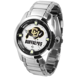 Colorado Buffaloes Men's Titan Stainless Steel Band Watch