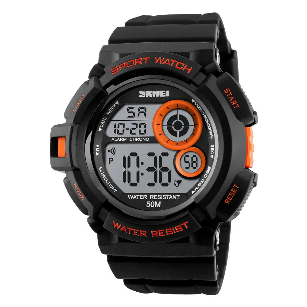 Cool waterproof electronic watch for student sports W2312822