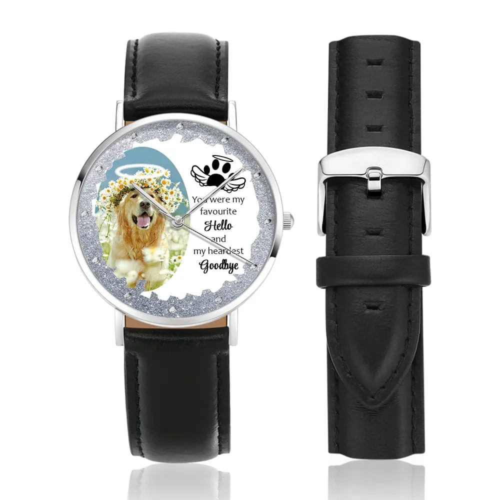 Custom Photo Watch Personalized Pet in Heaven Watch Pet Loss Gifts