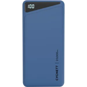 Cygnett ChargeUp Boost 2nd Gen 20K mAh Power Bank - Blue