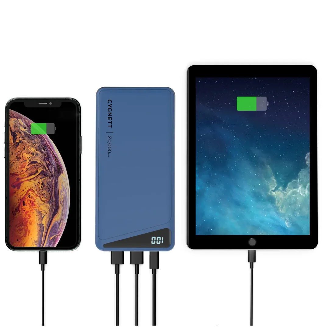 Cygnett ChargeUp Boost 2nd Gen 20K mAh Power Bank - Blue