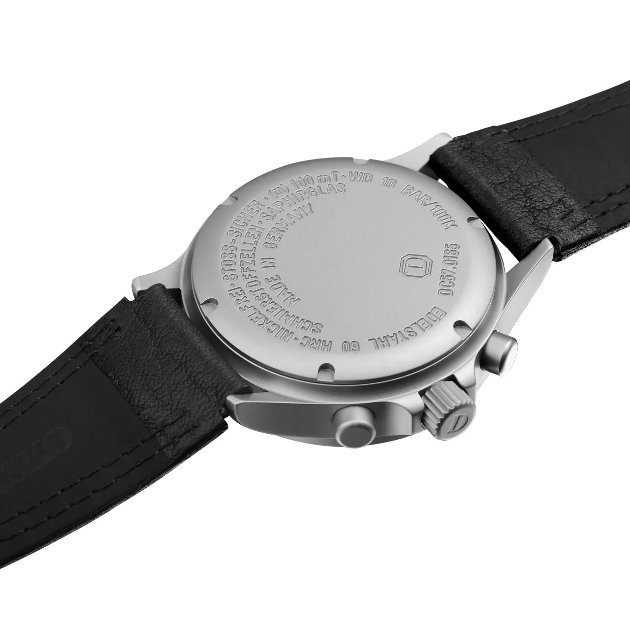 Damasko Watch DC57 Black Leather Pin