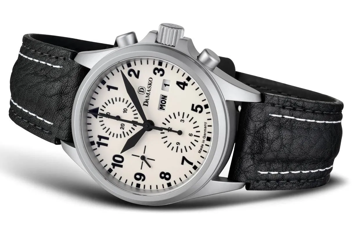 Damasko Watch DC57 Black Leather Pin