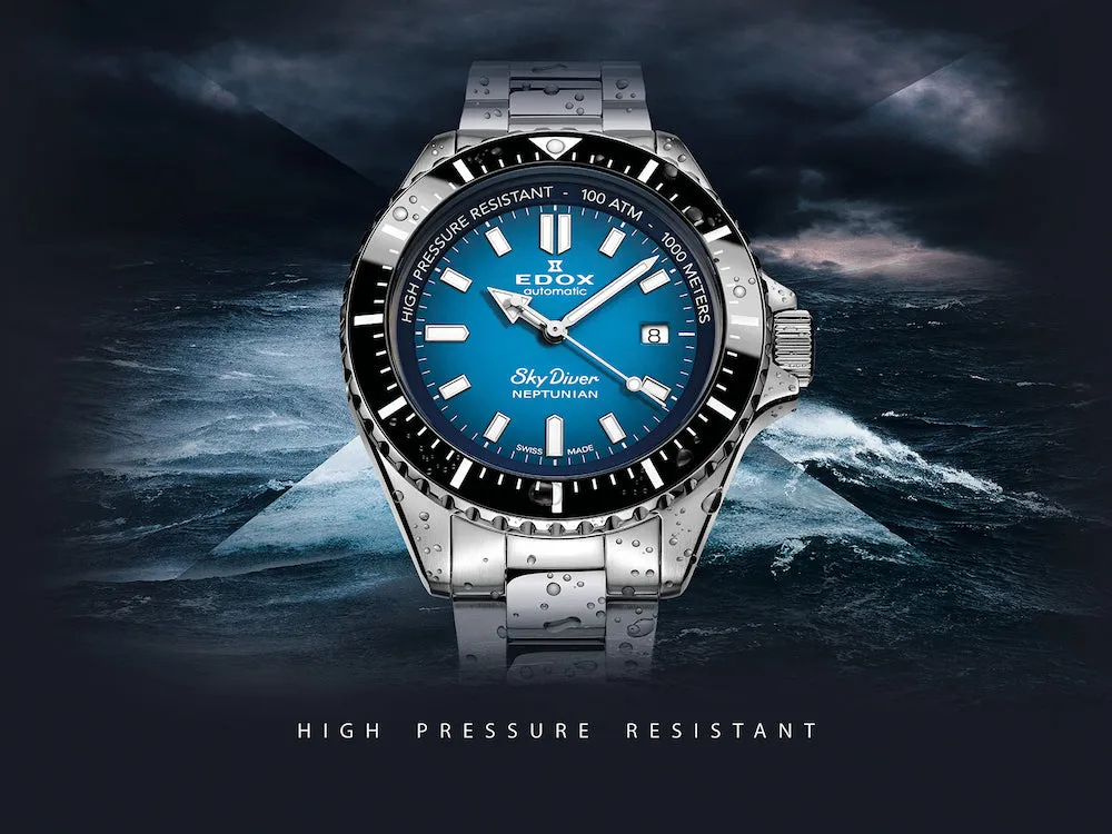 EDX Watch Skydiver Neptunian AutoMTic 3 Hands