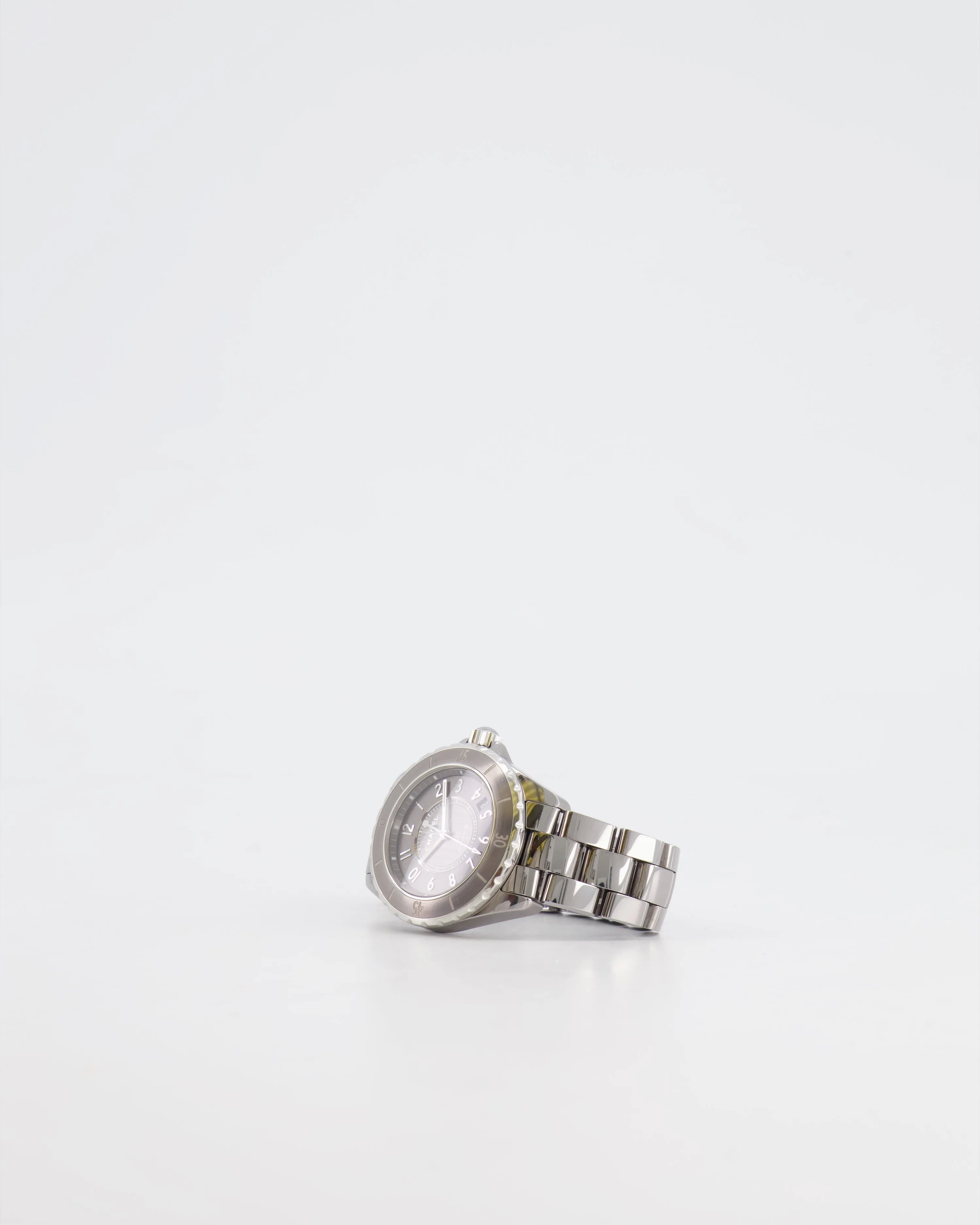 *fire Price*trendy Inspired  Chanel Silver Ceramic Steel J12 Watch 38mm Rrp £6,750