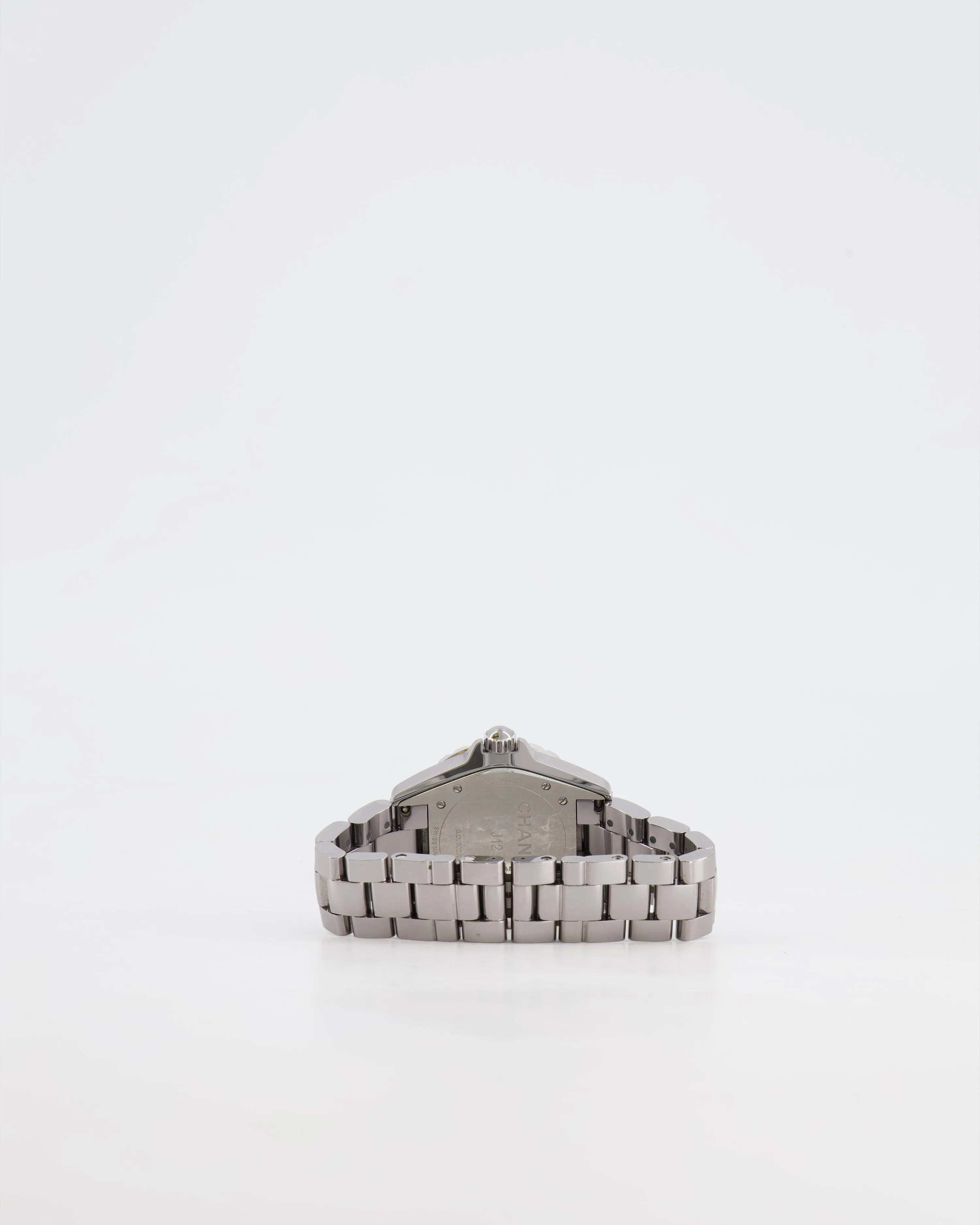 *fire Price*trendy Inspired  Chanel Silver Ceramic Steel J12 Watch 38mm Rrp £6,750