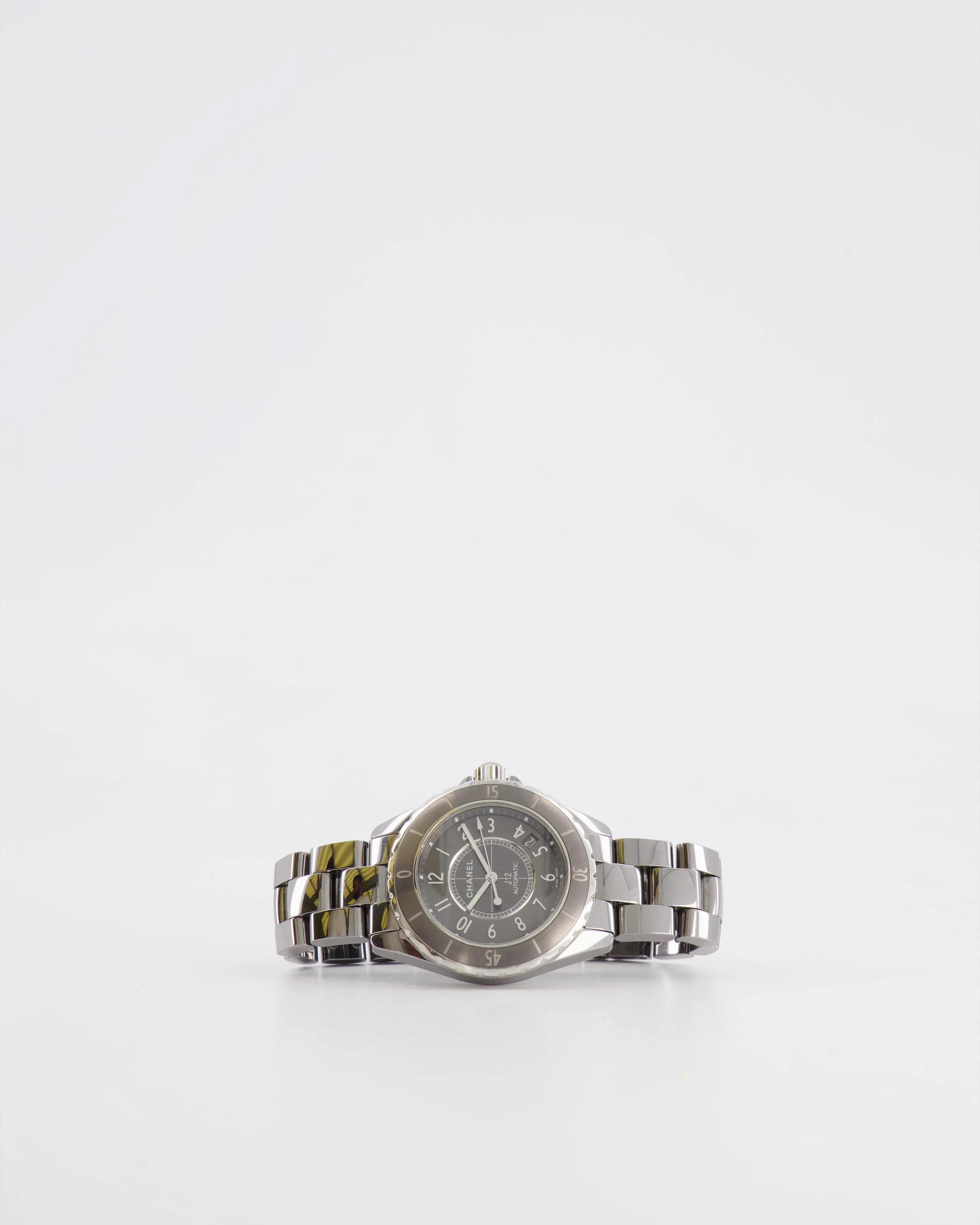 *fire Price*trendy Inspired  Chanel Silver Ceramic Steel J12 Watch 38mm Rrp £6,750
