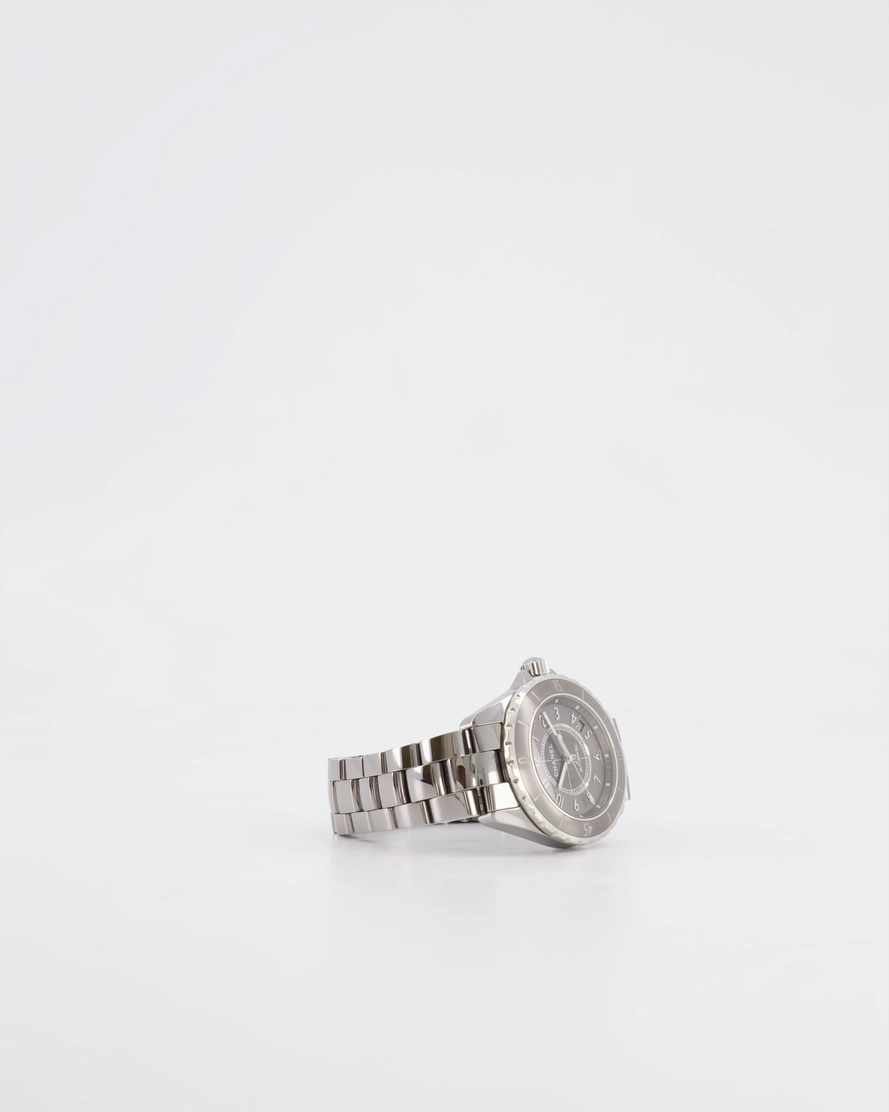 *fire Price*trendy Inspired  Chanel Silver Ceramic Steel J12 Watch 38mm Rrp £6,750