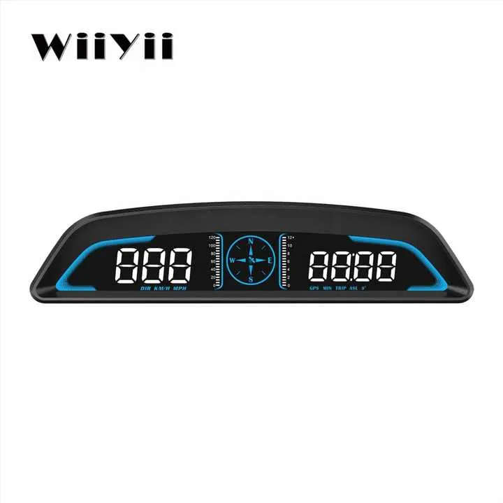 G3 GPS عداد السرعة الرقمي مع ساعة التعب . G3 GPS Digital Speedometer with Clock Fatigue Driving Alarm Voltage Car HUD Alert Heads Up Display