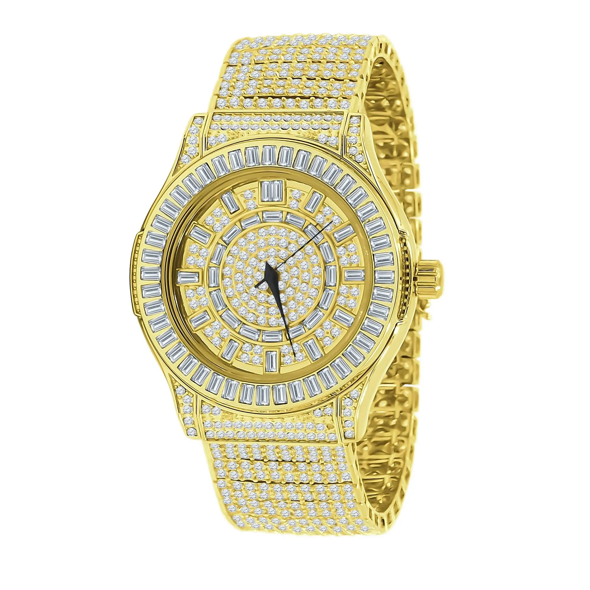 GALLANT Luxe Steel Timepiece with Sparkling Cubic Zirconia