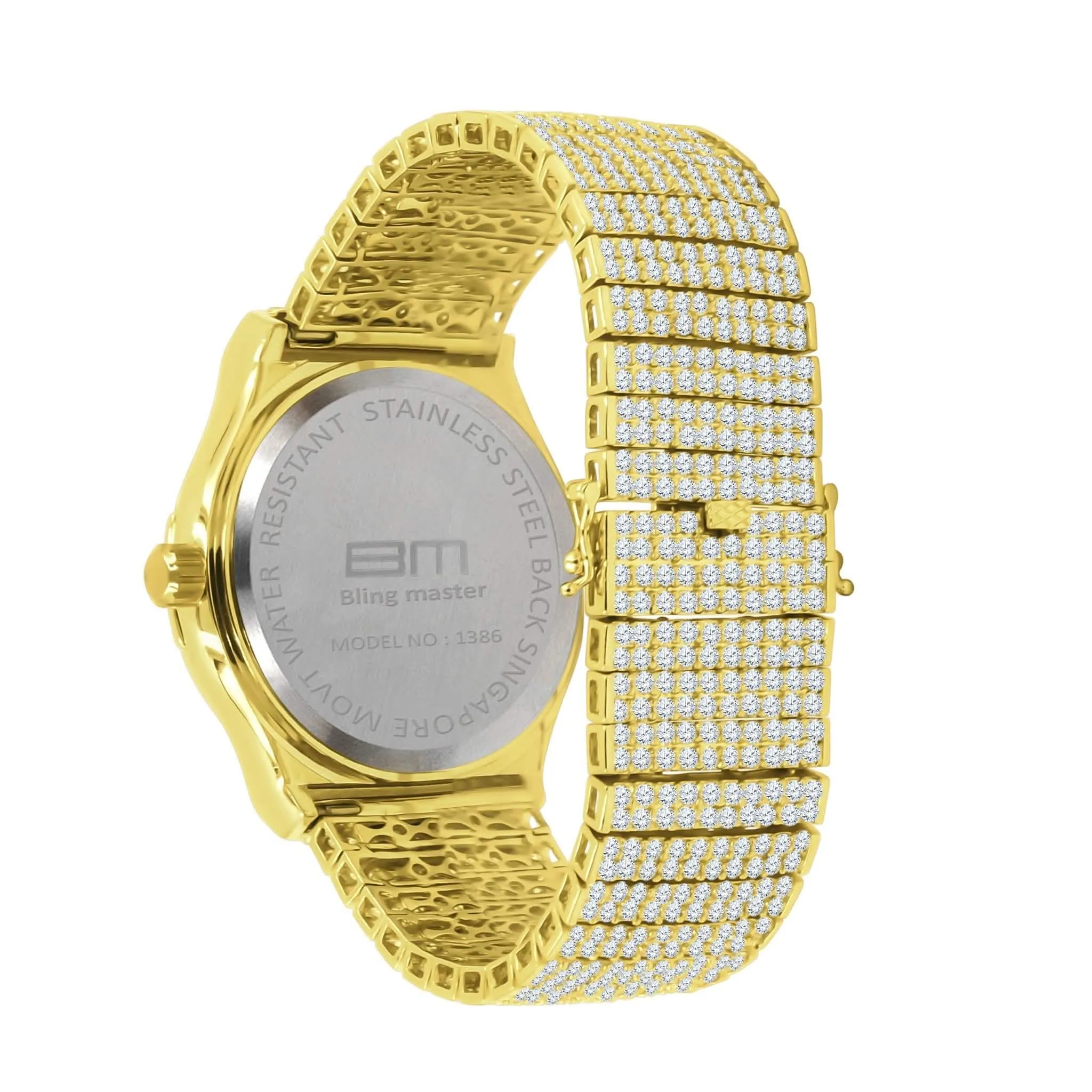 GALLANT Luxe Steel Timepiece with Sparkling Cubic Zirconia
