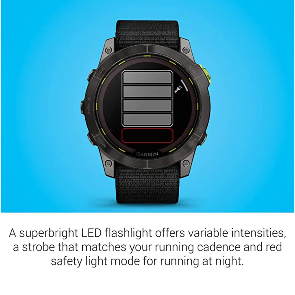 Garmin Enduro 2 Long-Lasting Battery Life with GPS Solar Charging Capabilities Preloaded Maps Ultraperformance Smartwatch - 010-02754-00