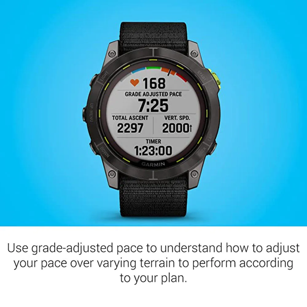 Garmin Enduro 2 Long-Lasting Battery Life with GPS Solar Charging Capabilities Preloaded Maps Ultraperformance Smartwatch - 010-02754-00