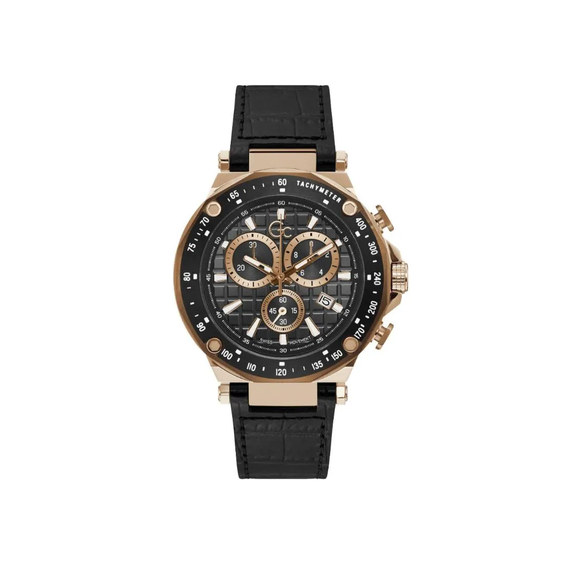 GC Men Black Dial 45 mm Analog Watch- Y81004G2MF