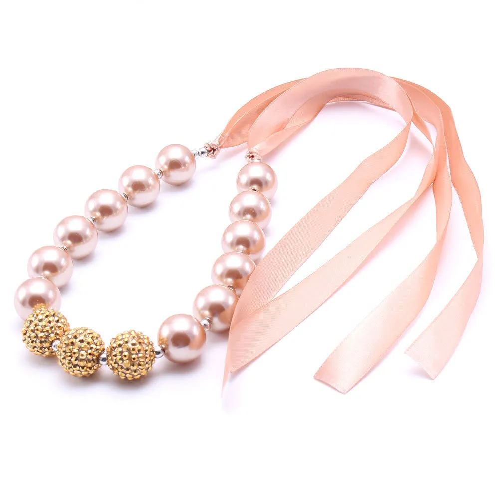 Golden Pearl Children's Necklace