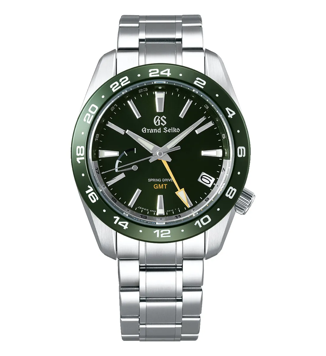 Grand Seiko Sport Watch with Green Dial and Bezel, 40mm