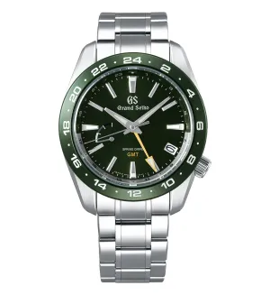 Grand Seiko Sport Watch with Green Dial and Bezel, 40mm