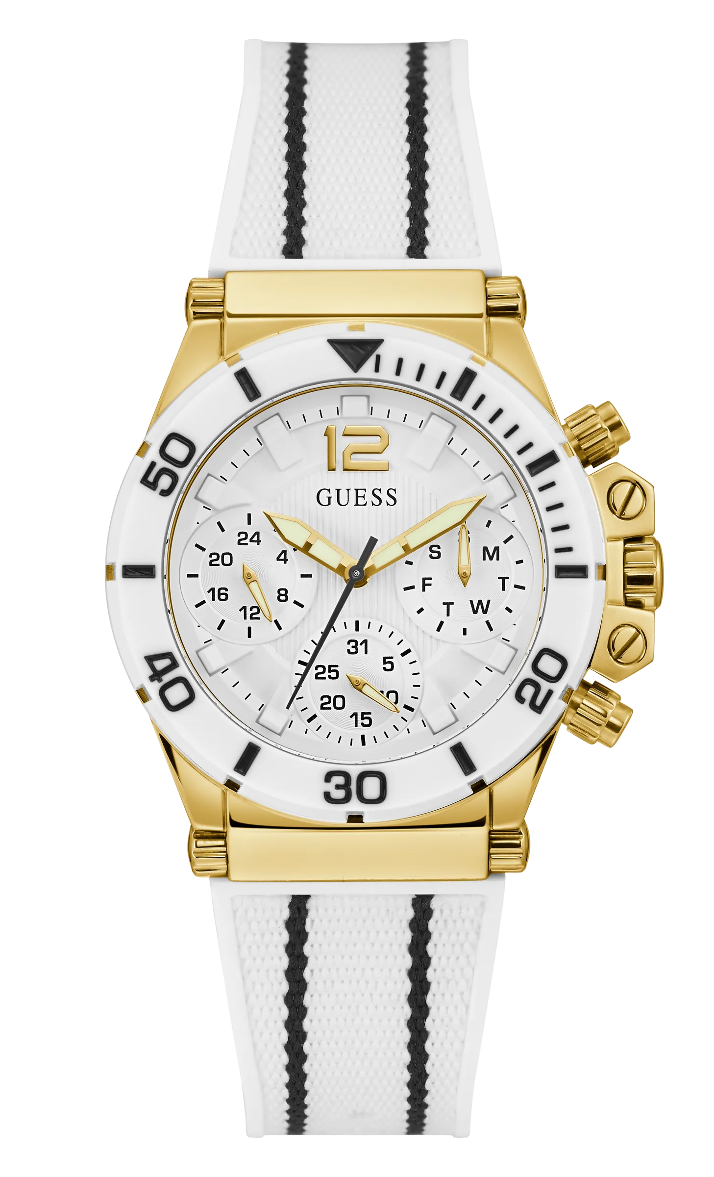 Guess Ladies White Multi-function Watch - GW0406L1