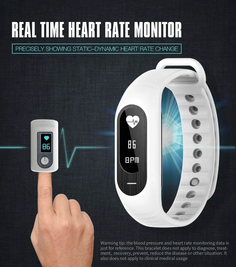 Hangoverr Power Beat Water Resistant Smart Fitness Activity Tracker Band