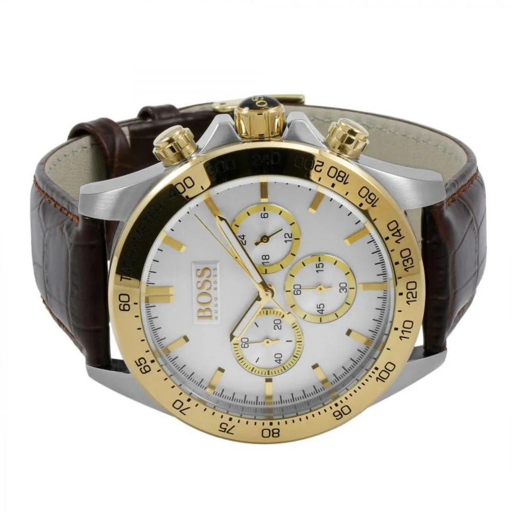 Hugo Boss Ikon Chronograph White Dial Men's Watch 1513174