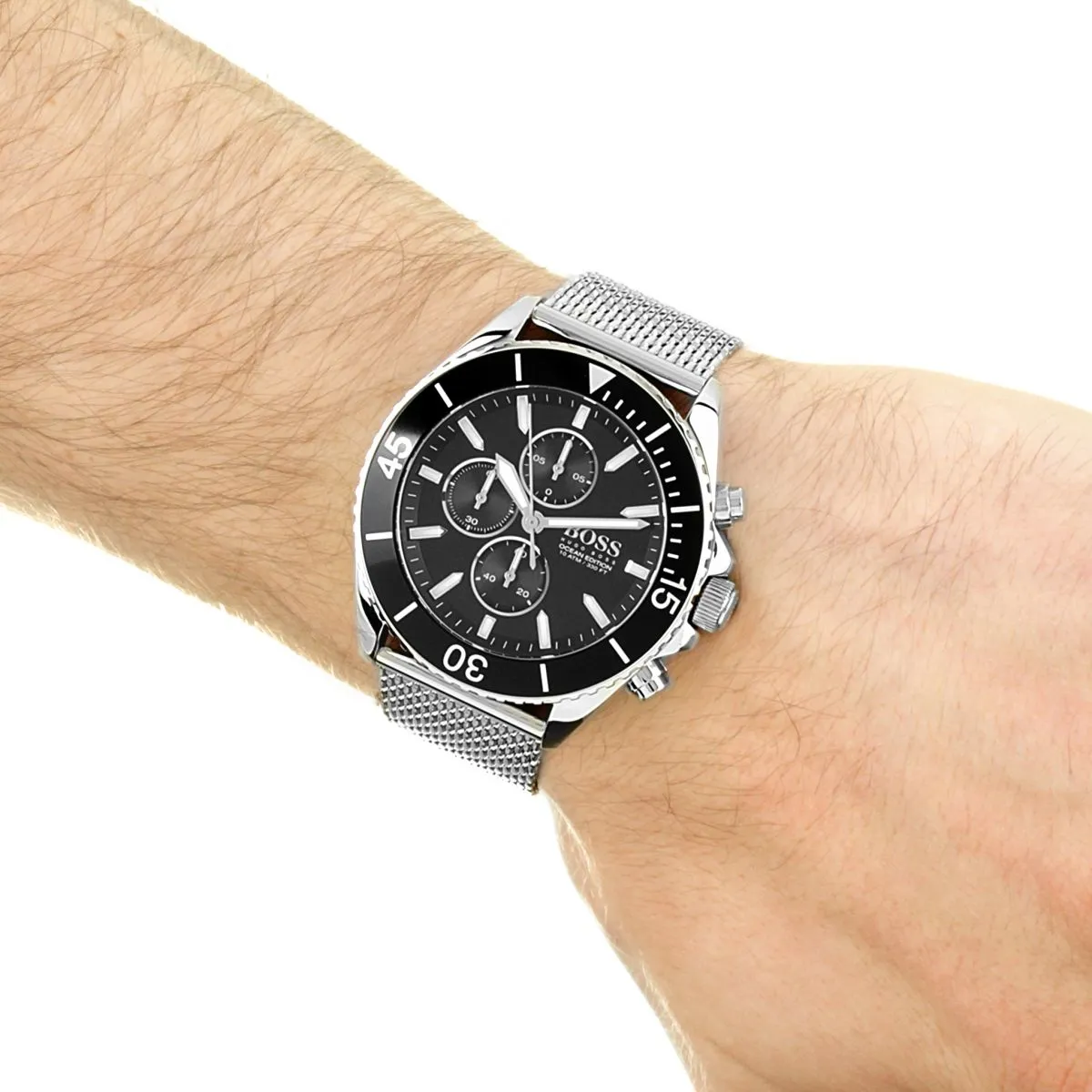 Hugo Boss Ocean Edition Chronograph Black Dial Men's Watch 1513701