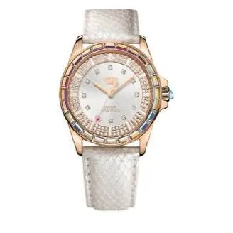 Juicy Couture White Leather Band Strap; 1901125