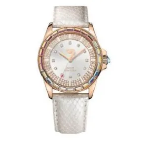 Juicy Couture White Leather Band Strap; 1901125