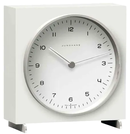 Junghans Max Bill Radio Controlled Table Clock 383/2200.00