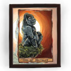 King of Pentacles / Gorilla Art Print / Animism Tarot