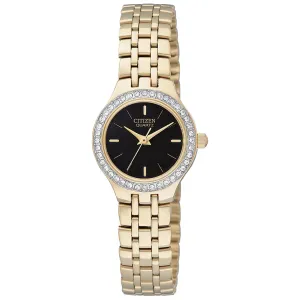 Ladies Citizen Swarovski® Crystal Watch with Black Dial