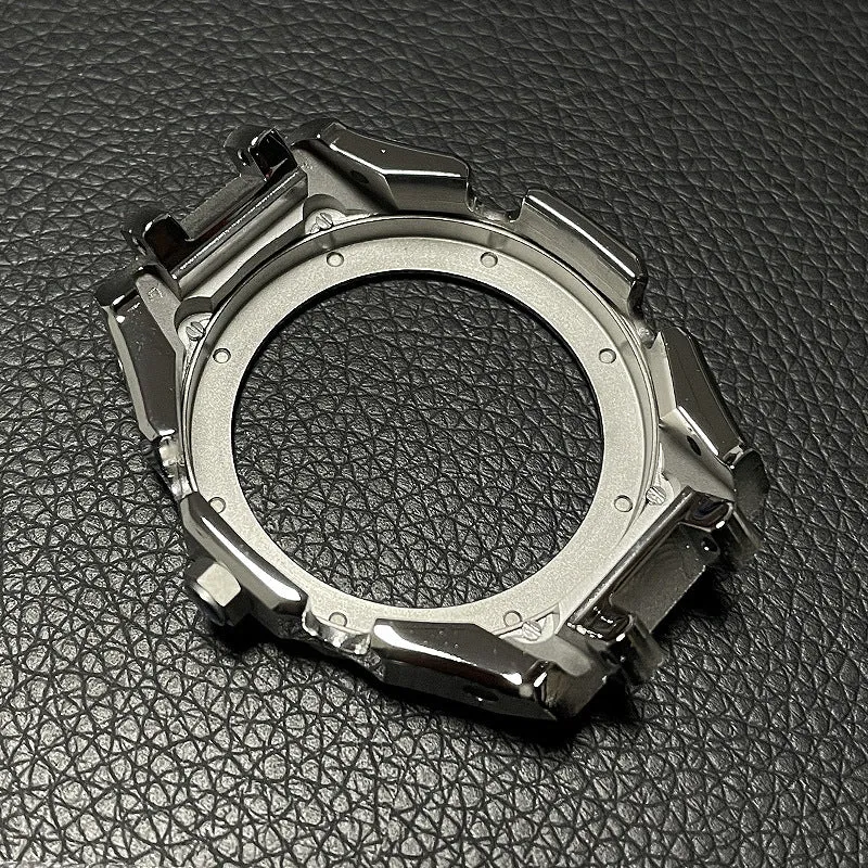 Luxury stainless steel case for G-Shock GA2100【Silicone strap】