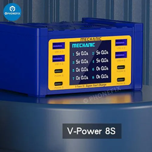 MECHANIC V-Power 6 8 8S Super Fast Charger For iPhone ipad Watches