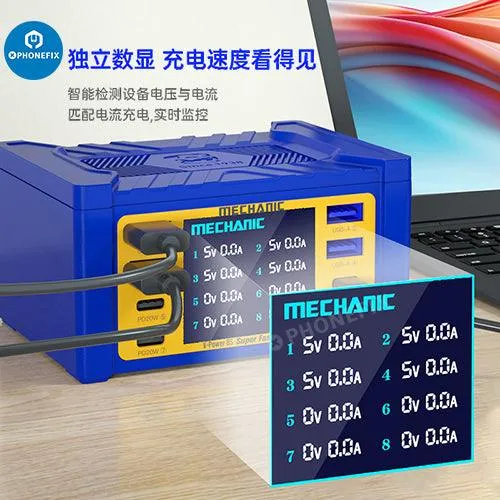 MECHANIC V-Power 6 8 8S Super Fast Charger For iPhone ipad Watches
