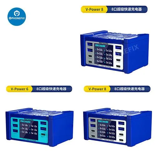 MECHANIC V-Power 6 8 8S Super Fast Charger For iPhone ipad Watches