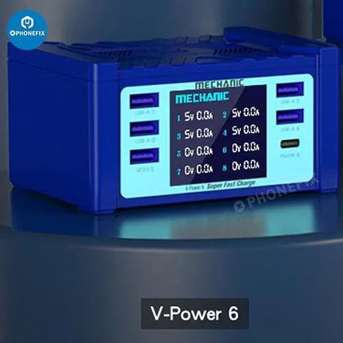 MECHANIC V-Power 6 8 8S Super Fast Charger For iPhone ipad Watches