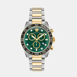 Men's Green Chronograph Stainless Steel Watch VE6K00423
