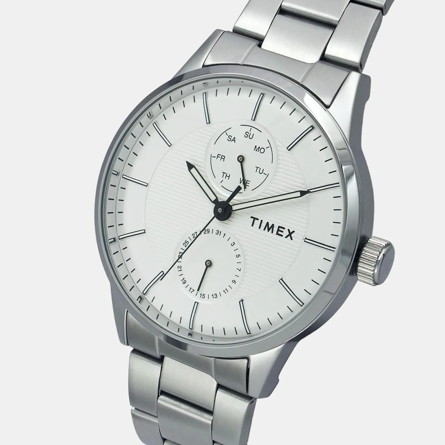 Men's Silver Analog Stainless Steel Watch TWEG19900