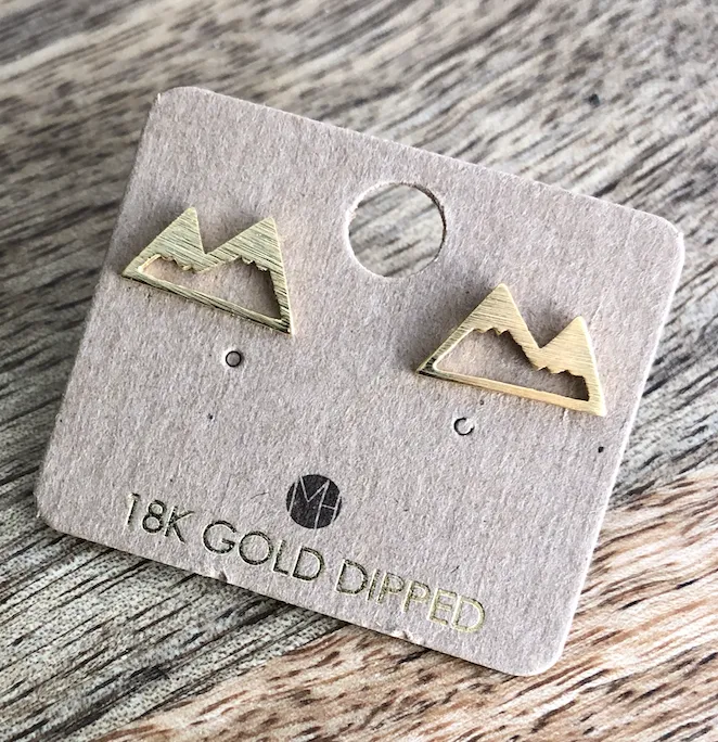 MOUNTAIN STUD EARRINGS