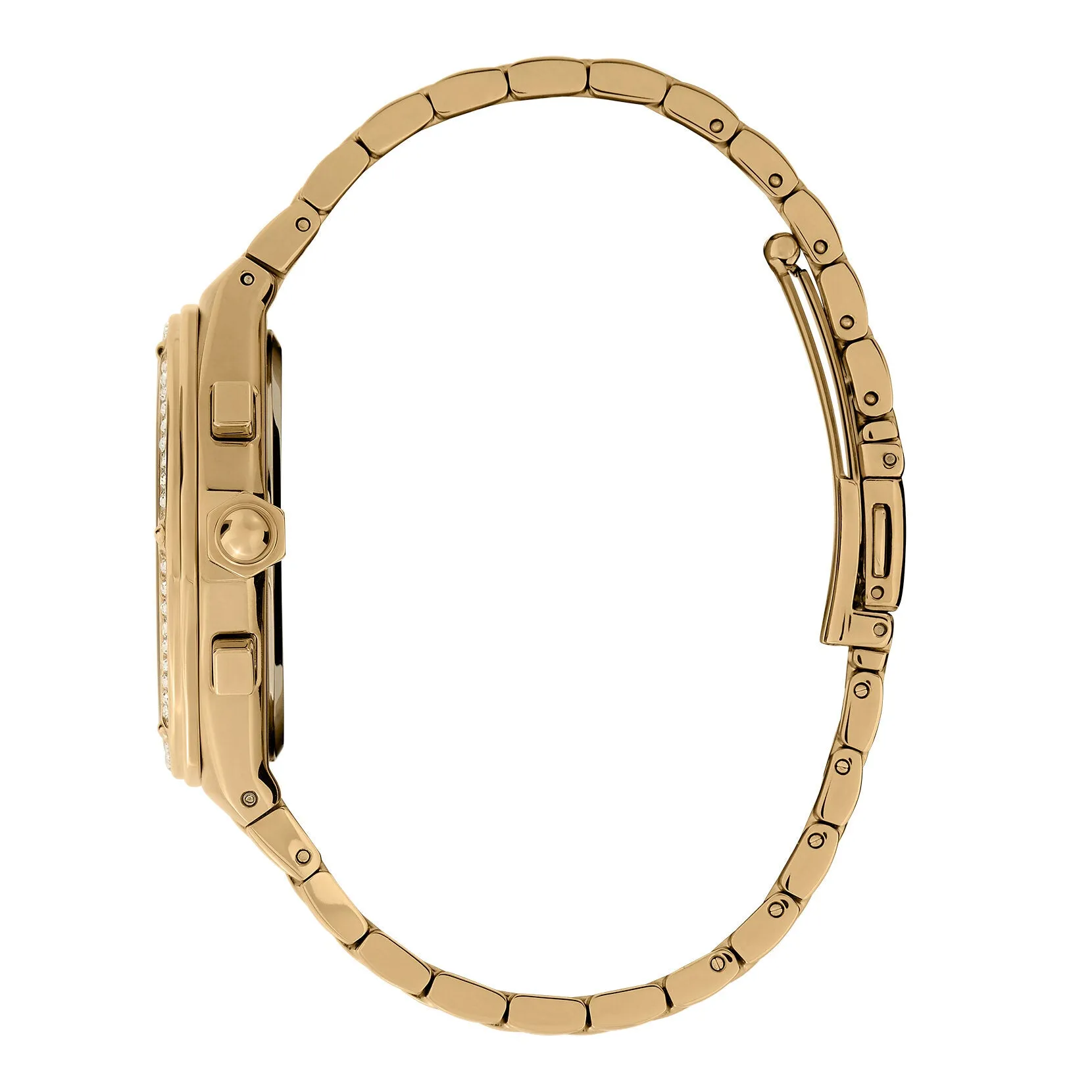 Olivia Burton Sports Luxe 38mm Hexa Multi-Function Champagne & Gold Bracelet Watch