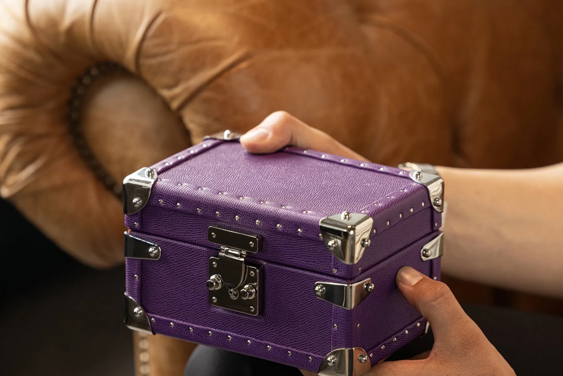 Petra - Saffiano Purple For 2 Watches