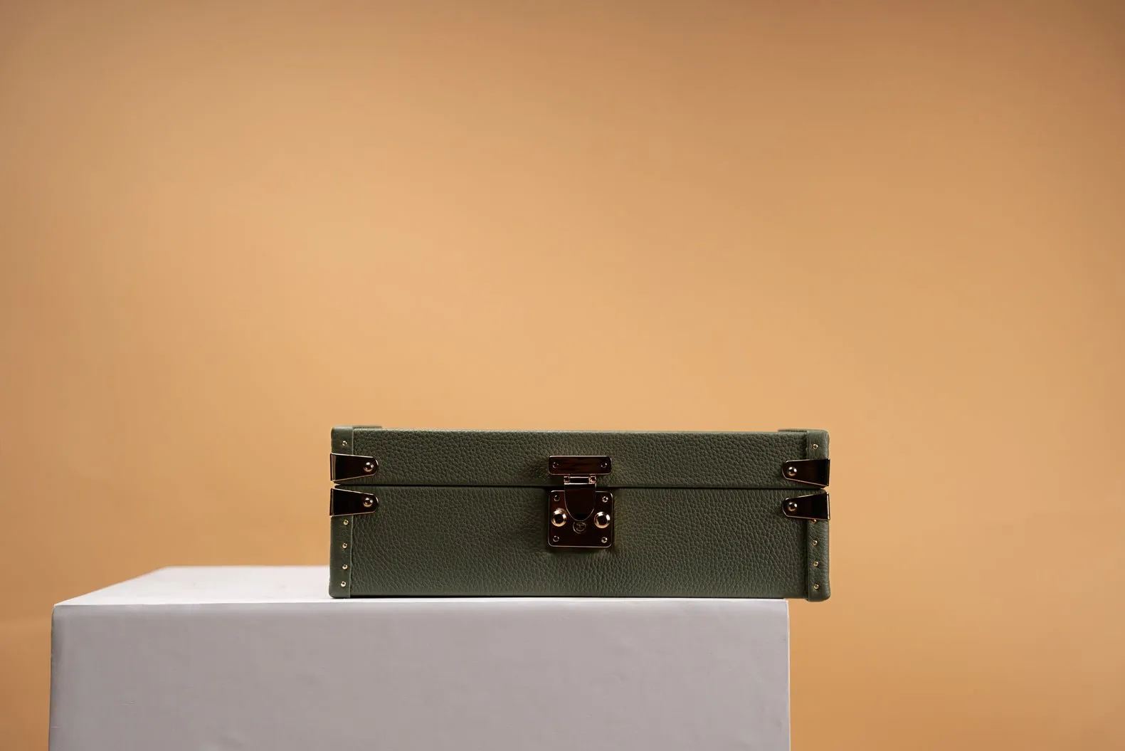Petra Watch Case - Togo Khaki Green