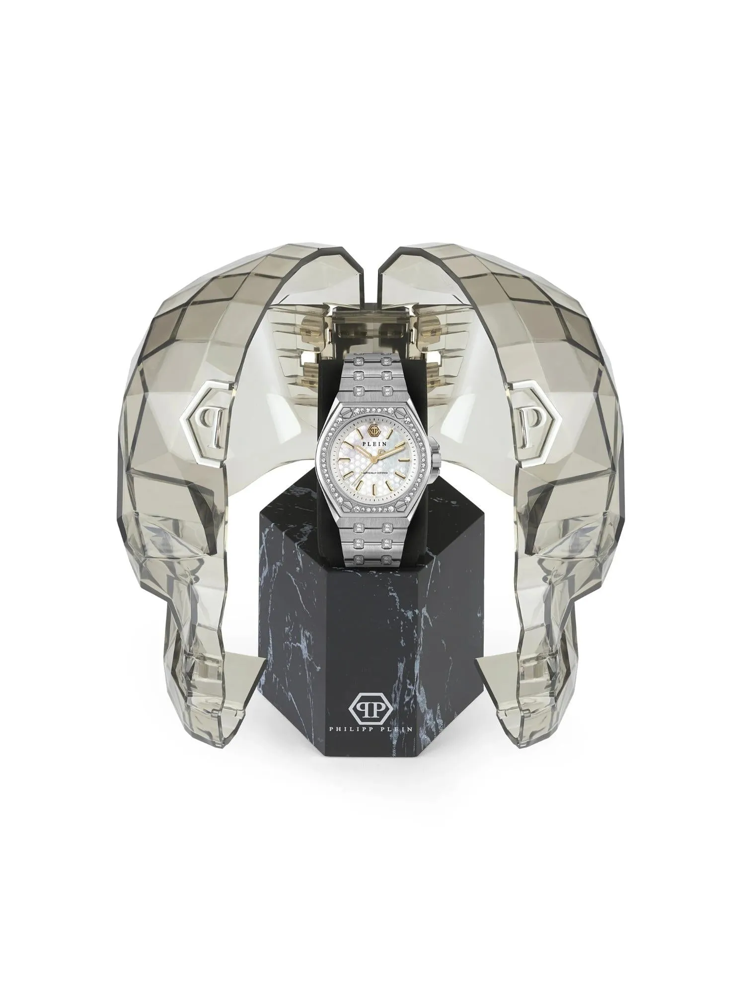 Philipp Plein Women 38 mm Size White Dial Analog Watch - PWJAA1123