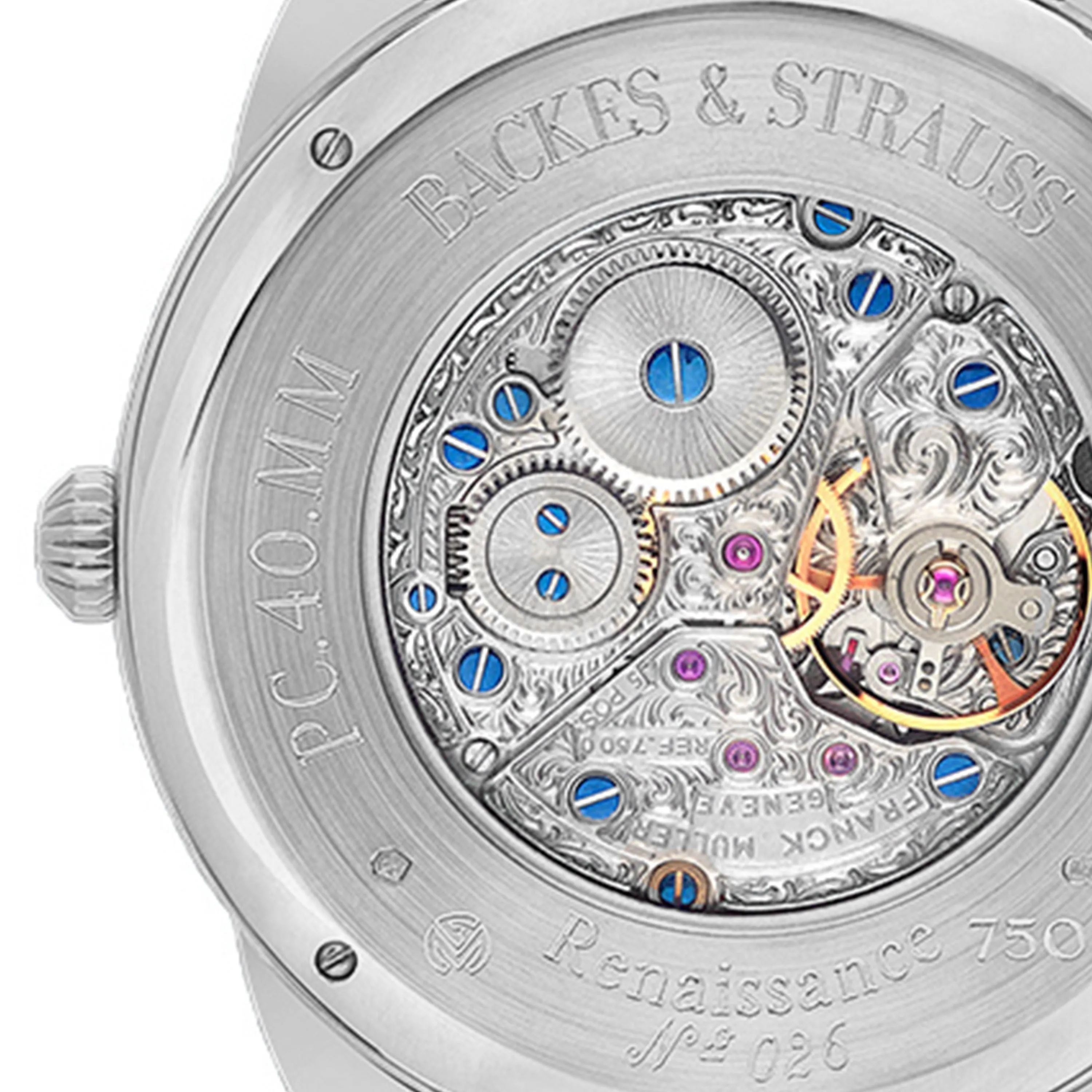 Piccadilly Renaissance 40 Luxury Diamond Watch for Men and Women - 40 mm White Gold - Backes & Strauss